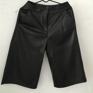 Leather culottes