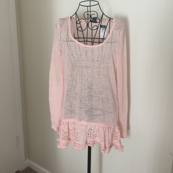 Rue 21 pink summer sweater