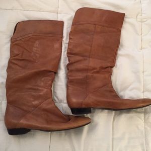 Aldo Brown Leather Boots, Slouchy