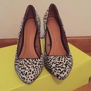 Zara leopard heels