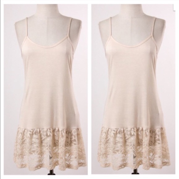 Beige lace extender LAST ONE - Picture 2 of 2