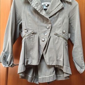 Peplum tan jacket