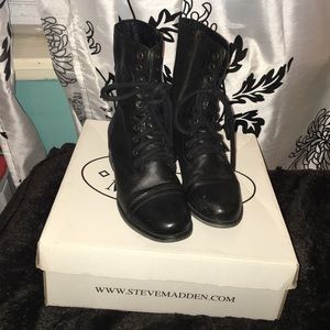 Steve Madden troopa/black leather