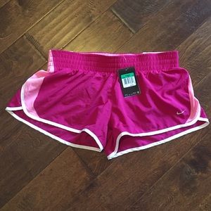 Pink nike dri fit shorts