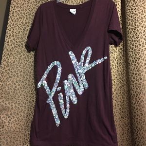Maroon Love Pink Tee