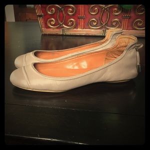 Taupe ballet flats
