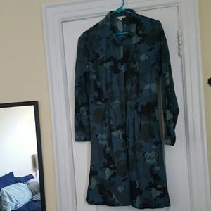 Gap long sleeved blue dress