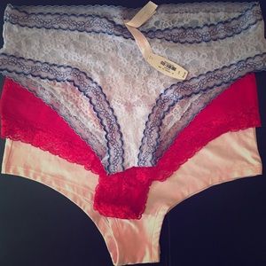 3 NEW Victoria Secret panties.
