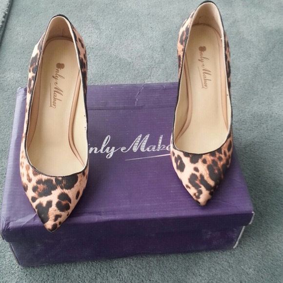 Leopard print heels