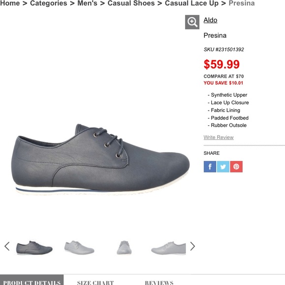 Aldo Presina Oxford 10.5 Men