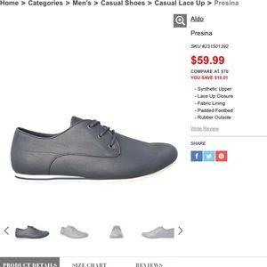 Aldo Presina Oxford 10.5 Men