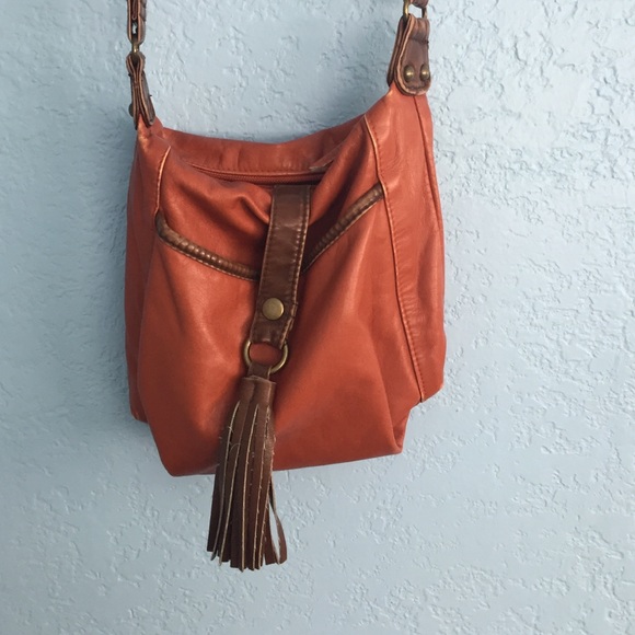 Claire's burnt orange and brown purse