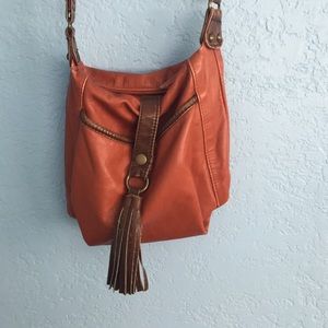 Claire's burnt orange and brown purse