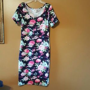 Floral Midi Bodycon dress