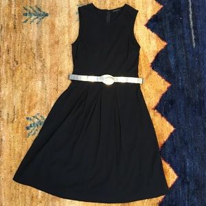 Theory Black Pleated Tank Dress size 4