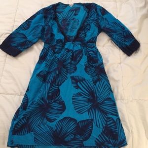 Bathing Suit Cover Up, Tropical Print