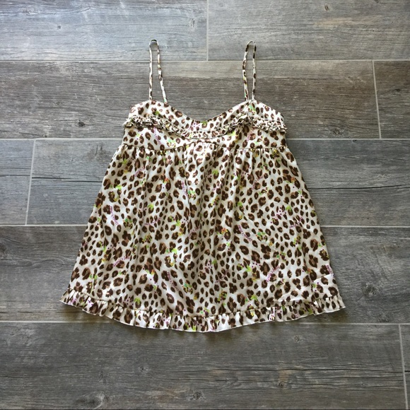 Victoria's Secret Leopard Print Sleep Top Size S