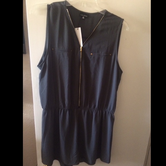 Gray Plus Romper