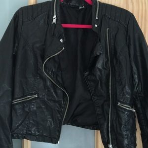 H& M leather jacket