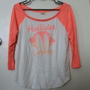 Hollister baseball tee