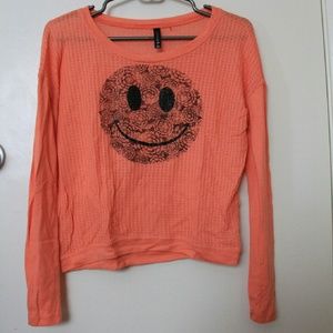 Full Tilt Tilly's smiley face crewneck