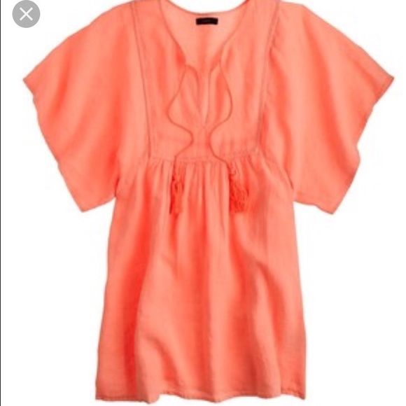 Jcrew beach tunic with tassel