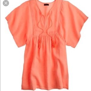 Jcrew beach tunic with tassel