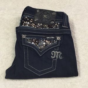 Miss Me Easy Boot Dark Denim Jeans