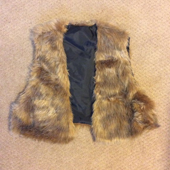 Faux fur vest