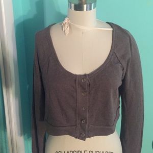 Free People Cropped Lace Cardigan