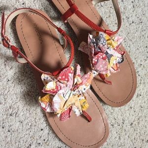 Fabric sandals