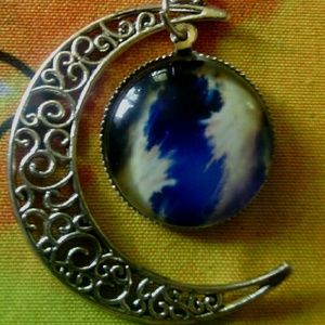 Clouds & Blue Sky Galaxy Necklace