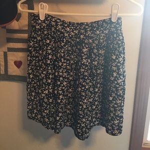 GARAGE floral skater skirt