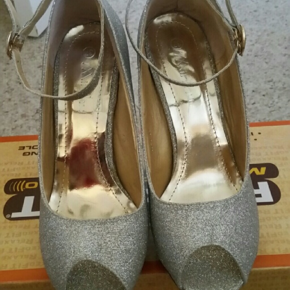 Brand new silver glittery shoes