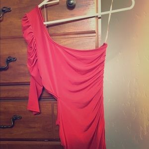Red cocktail dress