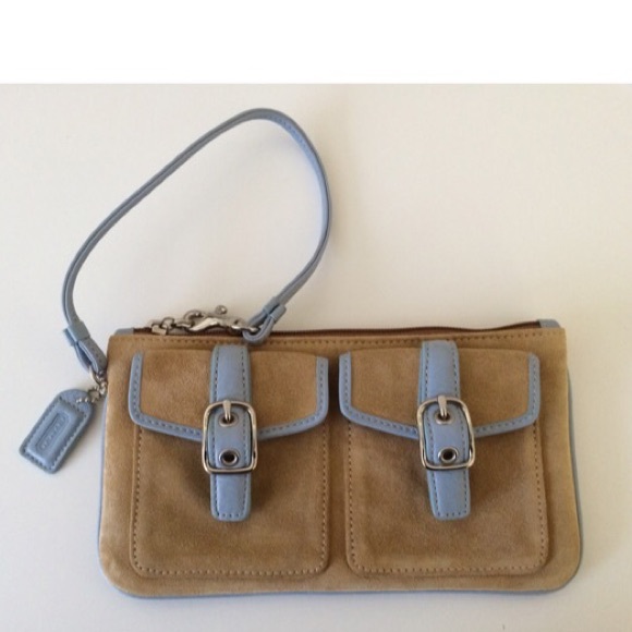 ⚡️Just Reduced⚡️Coach Suede Wristlet