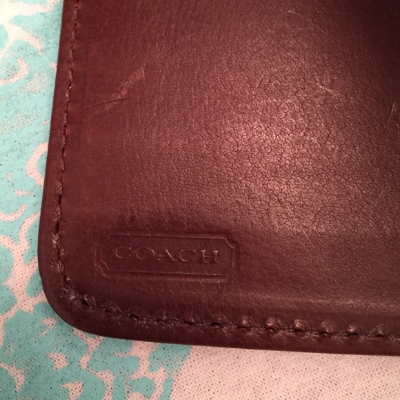 Leather Coach address book/planner - Picture 4 of 4