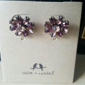 NWOT chloe and Isabel floral earrings.