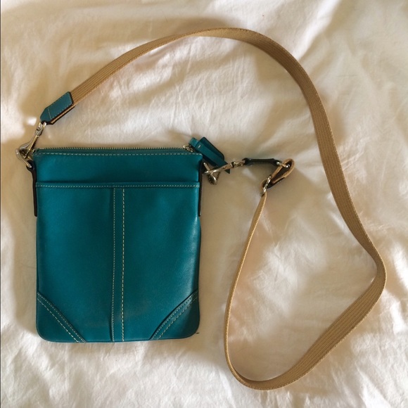 Turquoise Coach Crossbody Bag