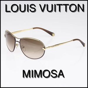 Louis Vuitton Gold & Brown Mimosa Sunglasses