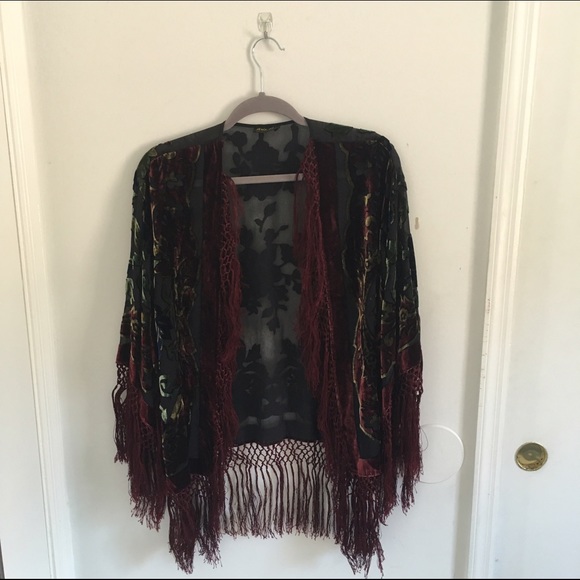 Urban Outfitters Other - Vintage Kimono with Fringe