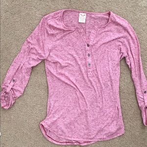 Pink fitted shirt