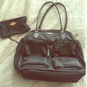 Large Grey MZ Wallace Eliza Bedford Handbag