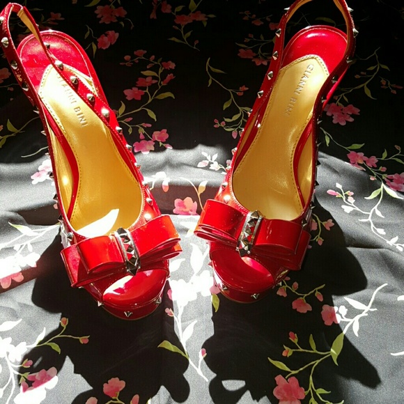 Gianni Bini Shoes - Gianni Bini studded red heels