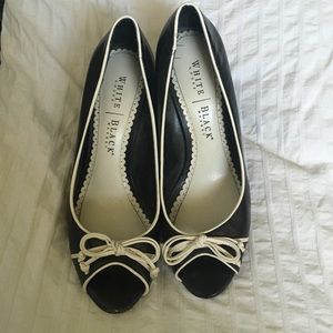 White House | Black Market peep toe wedges