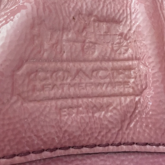 Pink coach purse. Used once. - Picture 2 of 2