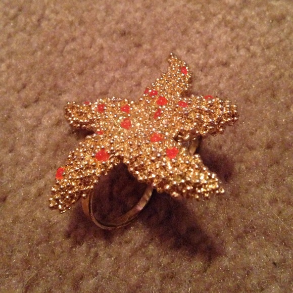 Gold Starfish ring
