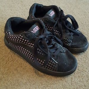 Cute polka dotted vans!