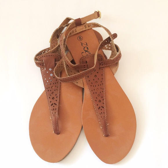 Francesca's Collections Shoes - Francesca's | Brown Summer Doublestrap Sandal