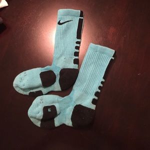Light Blue Nike Elite Socks